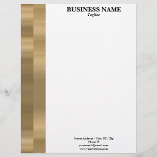 Goldbarren-Rand Professionell Anpassbar Briefbogen