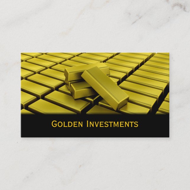 Goldbarren Visitenkarte- Visitenkarte (Vorderseite)