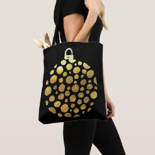 Goldbauble Weihnachtsglasur Tasche