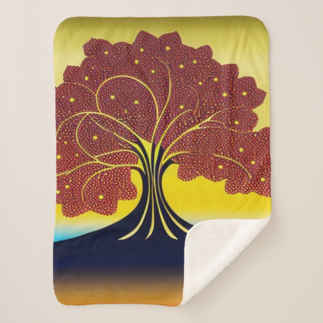 Goldbaum im Wind Sherpadecke (Vorderseite)