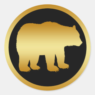 GOLDBEAR RUNDER AUFKLEBER