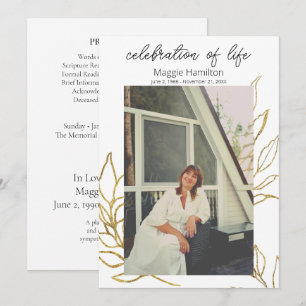 Goldbeerdigung zum Lebensfeiertag Einladung