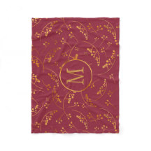Goldbeere aus Elegan, Monogramm, Marsala, rosa