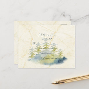 Goldberge Hintergrund Grün- und Blautönen UAWG Postkarte