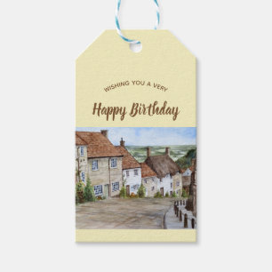 Goldberge, Shaftesbury, Aquarellmalerei Geschenkanhänger
