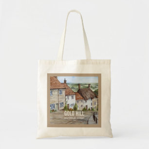 Goldberge, Shaftesbury, Aquarellmalerei Tragetasche