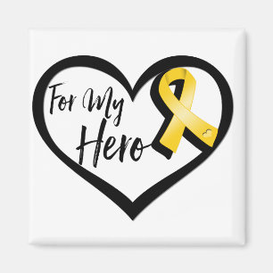 Goldbewusstseins-Band für meinen Held Magnet