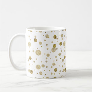 Goldbezaubernde Bokeh Confetti-Punkte Kaffeetasse