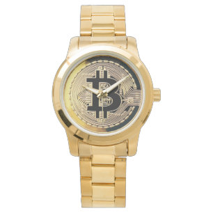 Goldbitcotwache Armbanduhr