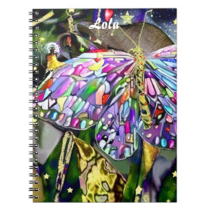 Goldblatt-Schmetterling Notizblock