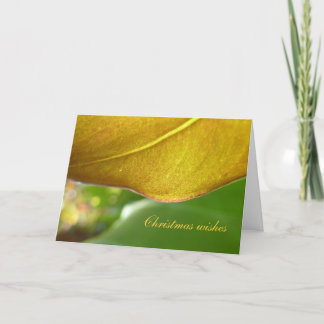 Goldblatt-Weihnachtskarte Feiertagskarte