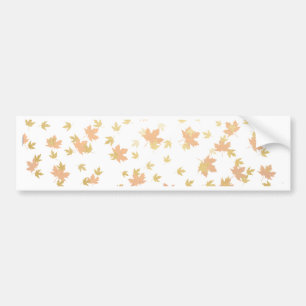 GoldblattConfetti auf klarem Hintergrund Autoaufkleber