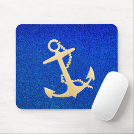 Goldbootanker auf Blue Mousepad