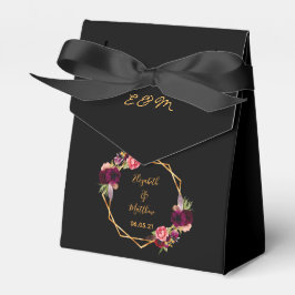 Goldbordeauxrot Hochzeit Geschenkschachtel