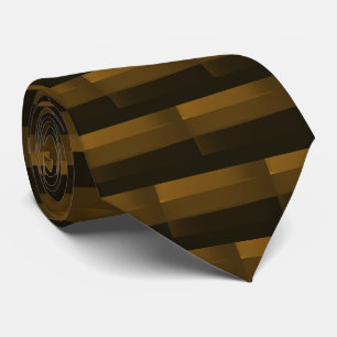 goldbraune Streifen Krawatte