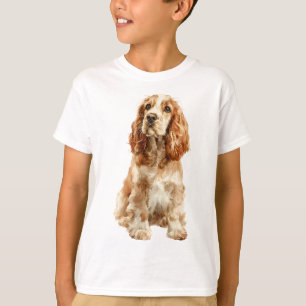 Goldbrauner Englischer Cocker Spaniel Hund Kinder T-Shirt