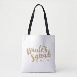 Goldbride Squad Personalisierte Brautparty-Tasche Tasche