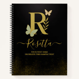 Goldbrief R Butterfly Notebook-Abdeckung Notizbuch