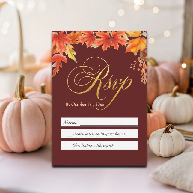 Goldbriefe fallen Blumenaple-Blätter Hochzeitsraba (Von Creator hochgeladen)