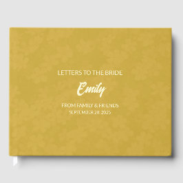 Goldbriefe für das Bride Keepake-Notebook Gästebuch