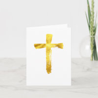 Goldbrush Cross - Modernes Christliches Crucifix