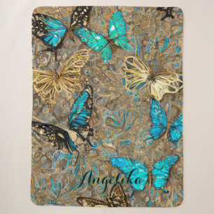 Goldbuttername Personalisiert Sherpadecke