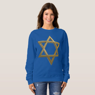 Goldchanukkah Stern david Frauen Sweatshirt
