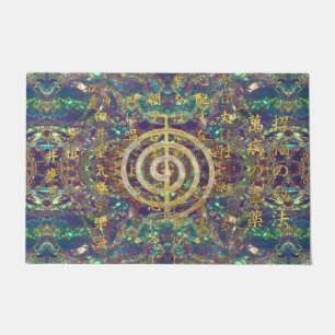GoldChoku Rei Symbol und Reiki Gebote Fußmatte