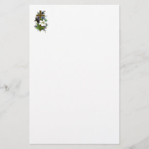 Goldchristliches Kreuz Briefpapier