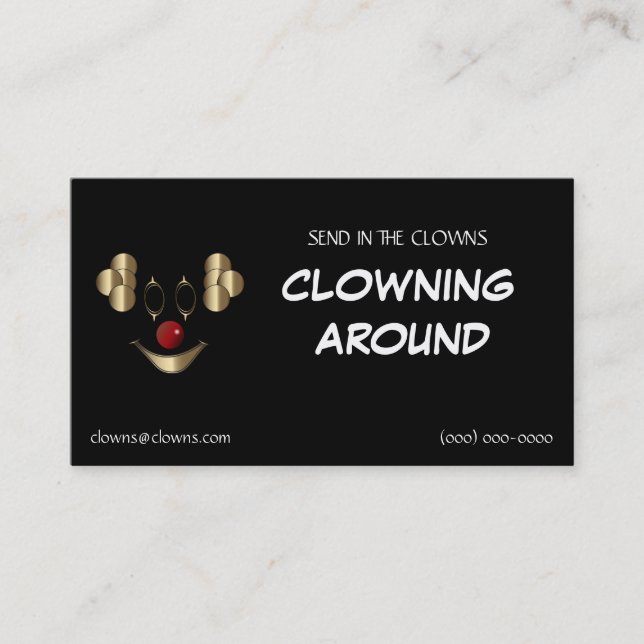 Goldclown-Logo-Vorlagen Visitenkarte (Vorderseite)