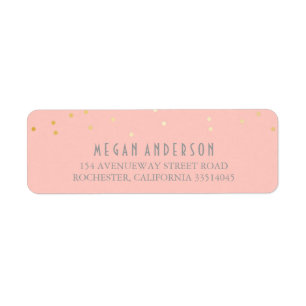 GoldConfetti erröten rosa Hochzeit