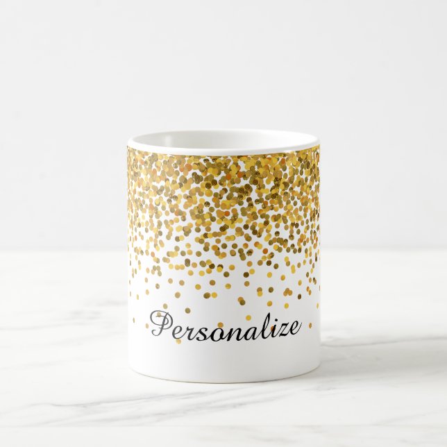 GoldConfetti Kaffeetasse (Mittel)