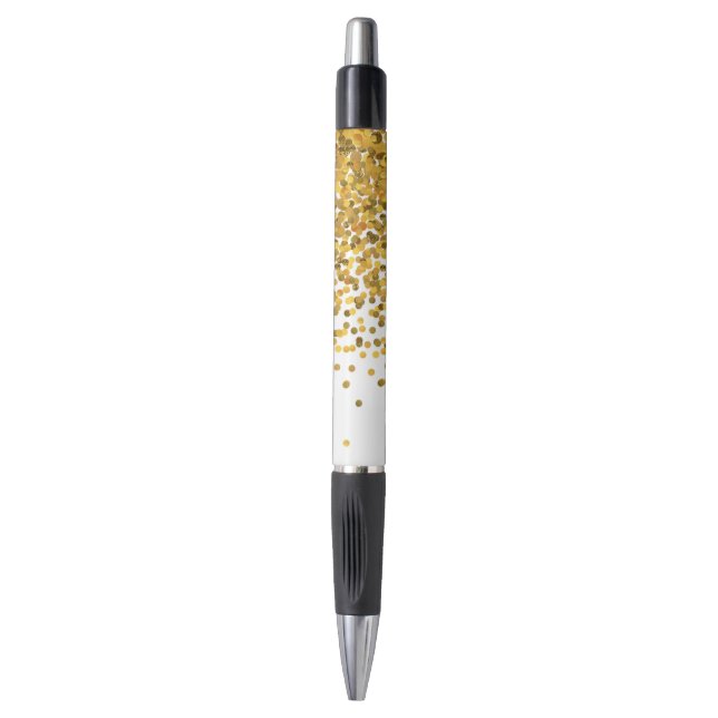 GoldConfetti Kugelschreiber (Vorderseite Vertikal)