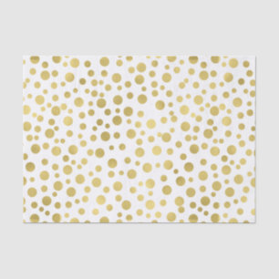 Goldconfetti-Punkte Seidenpapier