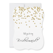 GoldConfetti - sind- Sie meine Brautjungfer?
