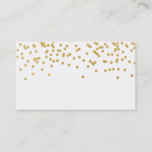 Goldconfetti-Visitenkarten Visitenkarte