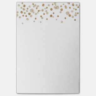 Goldconfetti-Zauber-Glitzer Post-it Klebezettel