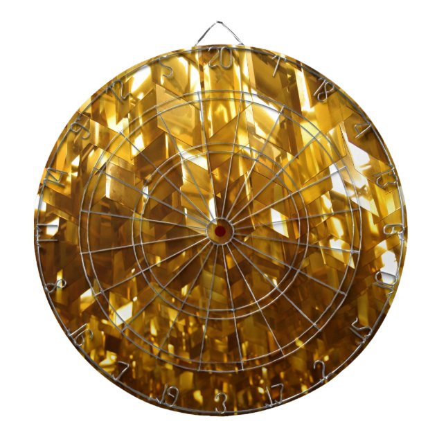Golddecke Abstrakte Kunst Dartscheibe (vorne)