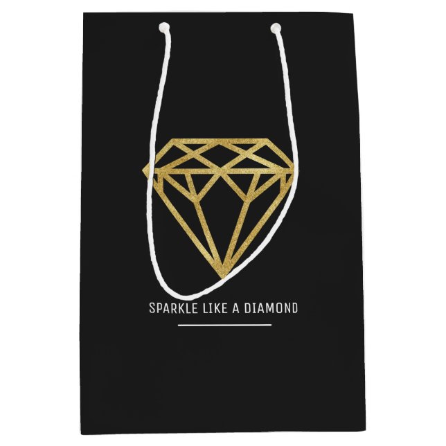 Golddiamant Mittlere Geschenktüte (Vorderseite)
