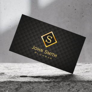 Golddiamant-Monogramm-Klempnerarbeit-Visitenkarte Visitenkarte