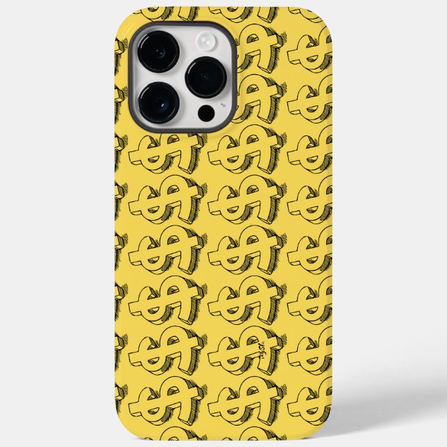 Golddolar Case-Mate iPhone 14 Pro Max Hülle (Rückseite)