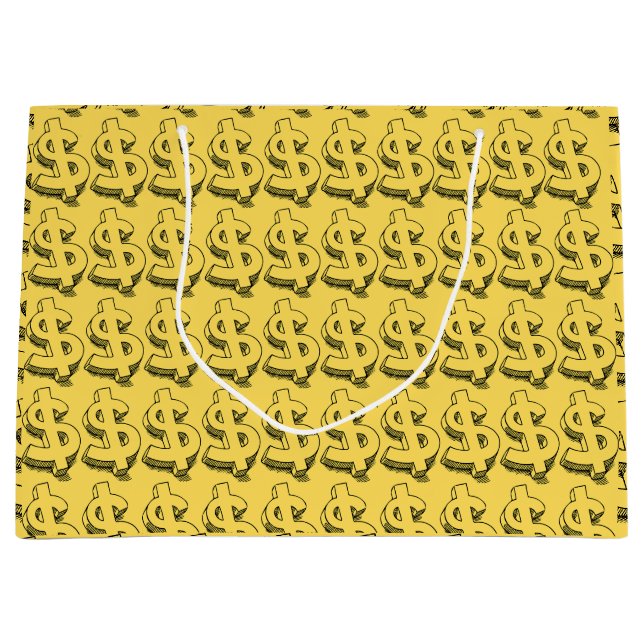 Golddolar Große Geschenktüte (Vorderseite)