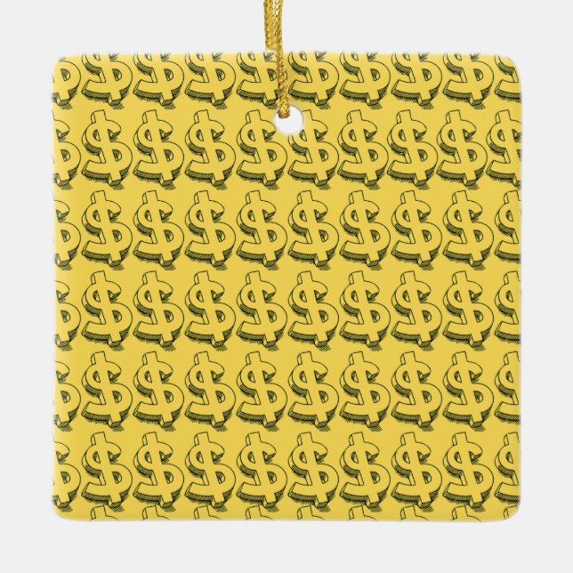 Golddolar Keramikornament (Vorderseite)