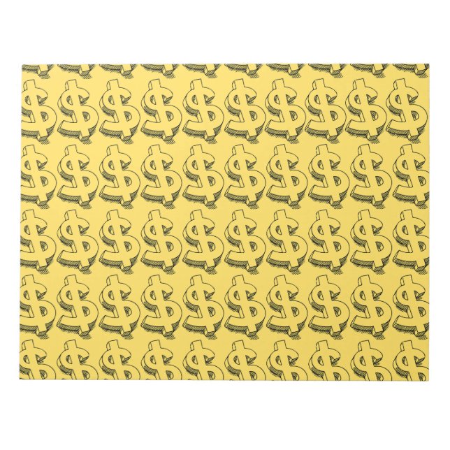 Golddolar Notizblock (Vorderseite)