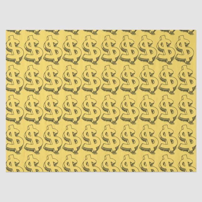 Golddolar Seidenpapier (Vorderseite)