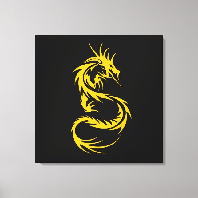 Golddrache Leinwanddruck (Vorderseite)