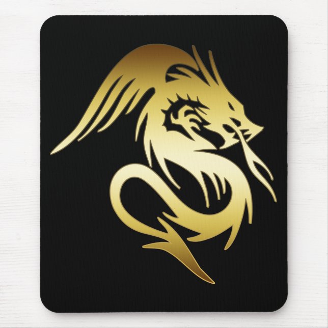 GOLDdrache Mousepad (Vorne)