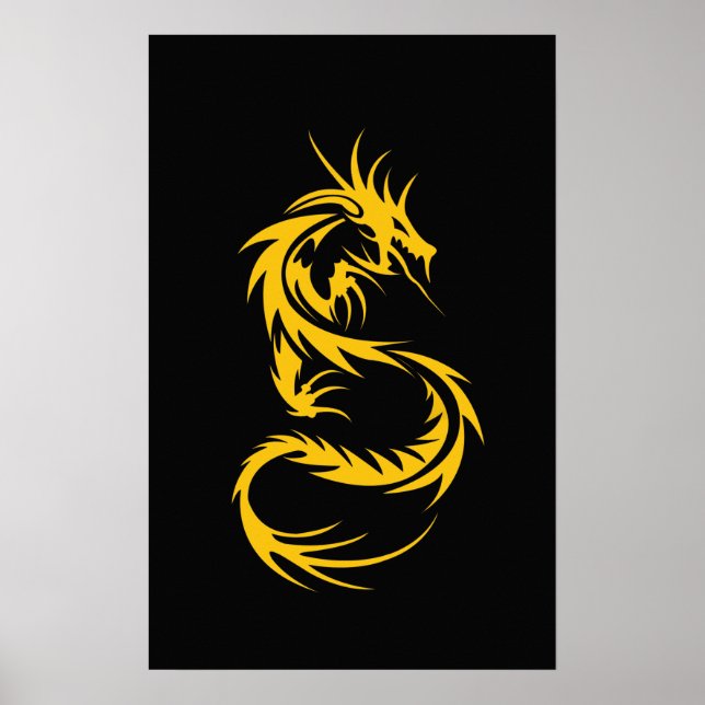 Golddrache Poster (Vorne)