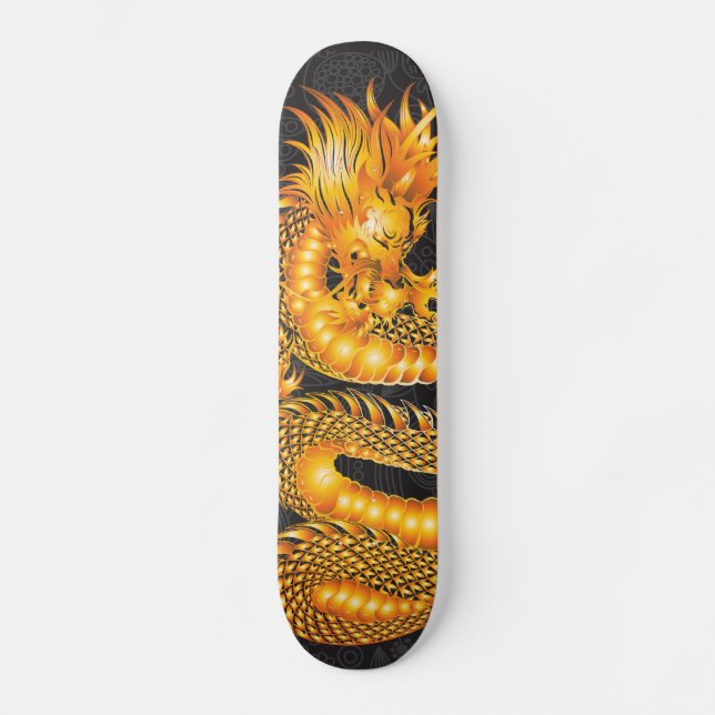 Golddrache-Skateboard-Plattform Skateboard (Vorderseite)