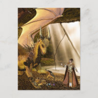 Golddrache und Prinzessin Elf